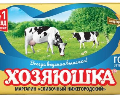 Маргарин сливочный «Хозяюшка» «Нижегородский» халяль 60%, 400 г