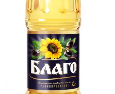 Масло подсолнечно-оливковое «Благо» рафинированное, 1 л