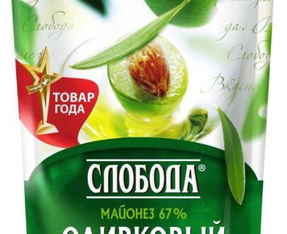 Майонез оливковый «Слобода» 67%, 400 мл