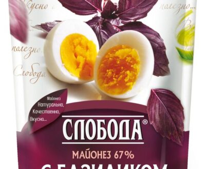 Майонез «Слобода» с базиликом 67%, 400 мл