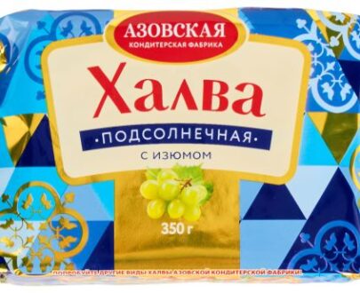 Халва «Азовская кондитерская фабрика» подсолнечная с изюмом, 350 г