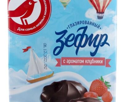 Зефир Красная птица клубничный глазированный, 240 г