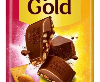 Шоколад молочный Alpen Gold соленый арахис и крекер, 80 г