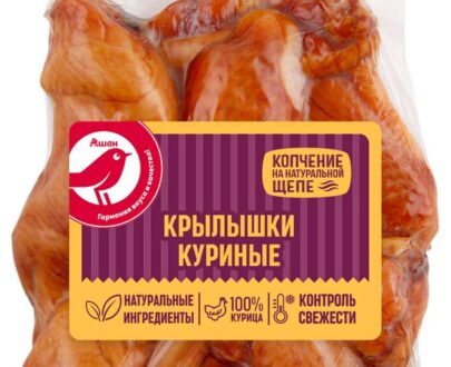 Крылышки куриные варено-копченые Красная птица, 400 г