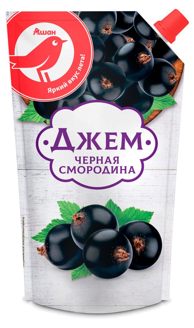 Джем Красная птица из черной смородины, 270 г