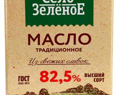 Масло сливочное «Село Зеленое» Традиционное 82,5%,175 г