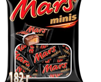 Конфеты шоколадные Mars minis с карамелью и нугой, 182 г