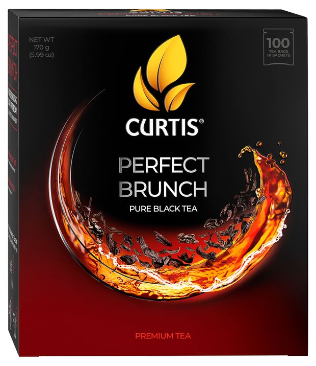Чай черный CURTIS Perfect brunch в пакетиках, 100х1,7 г