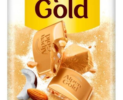 Шоколад белый Alpen Gold с миндалем и кокосовой стружкой, 80 г