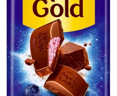 Шоколад молочный Alpen Gold с чернично-йогуртовой начинкой, 80 г