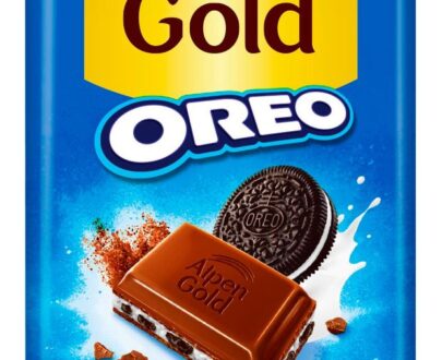 Шоколад молочный Alpen Gold Oreo с шоколадной начинкой и кусочками печенья Орео, 85 г