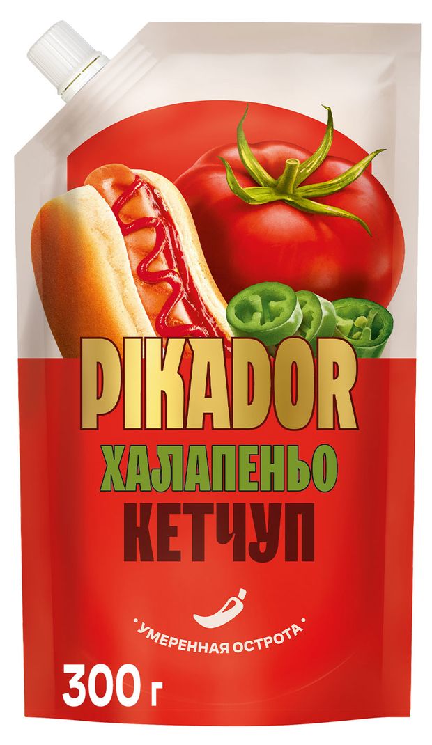 Кетчуп Pikador с халапеньо, 300 г